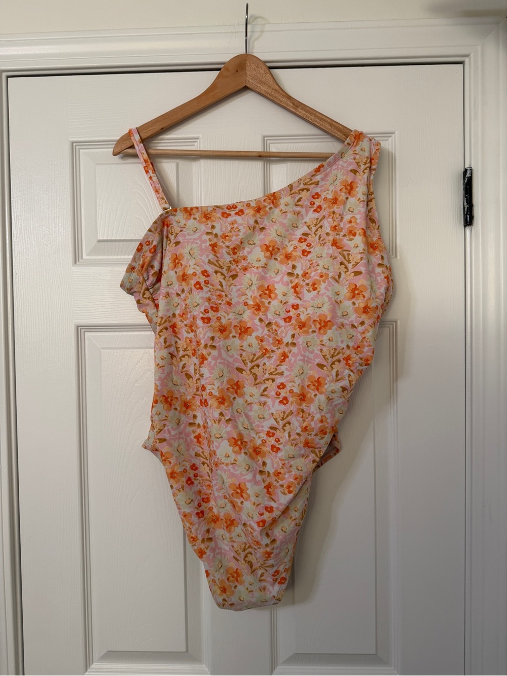Kona Sol Floral Swimwear with Peach and Orange Print